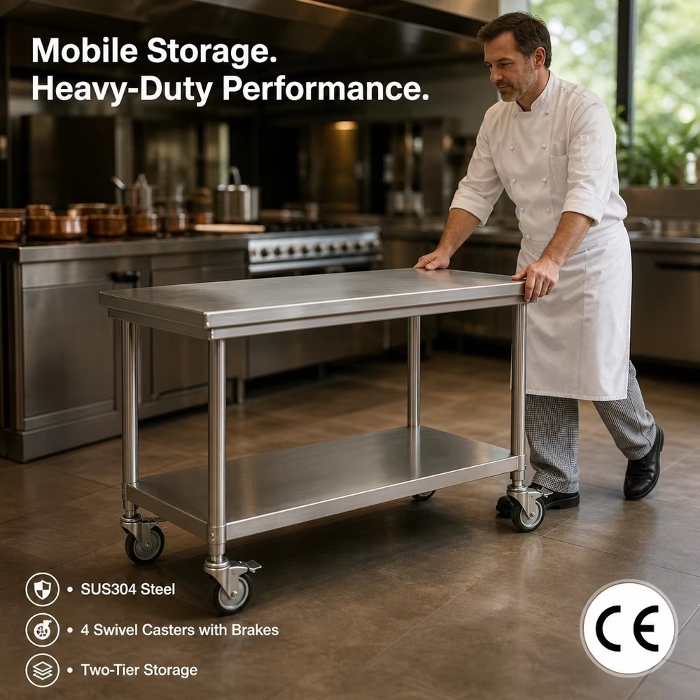 Commercial 304 Stainless Steel - Commercial Kitchen Worktops 评论和价格